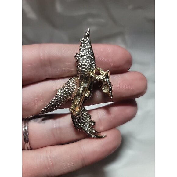 Authentic Vintage Marcel Boucher Phoenix Bird of Paradise Embedded Opal Brooch - Picture 5 of 14